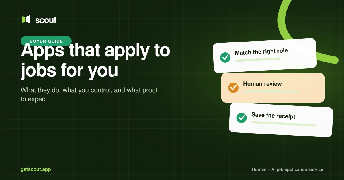 Scout guide to apps and services that apply to jobs for you